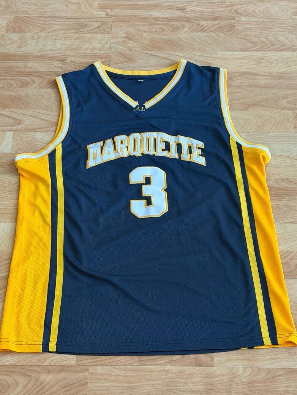 Retro Brand Marquette University Dwyane Wade Blue Jersey Men's Size XL